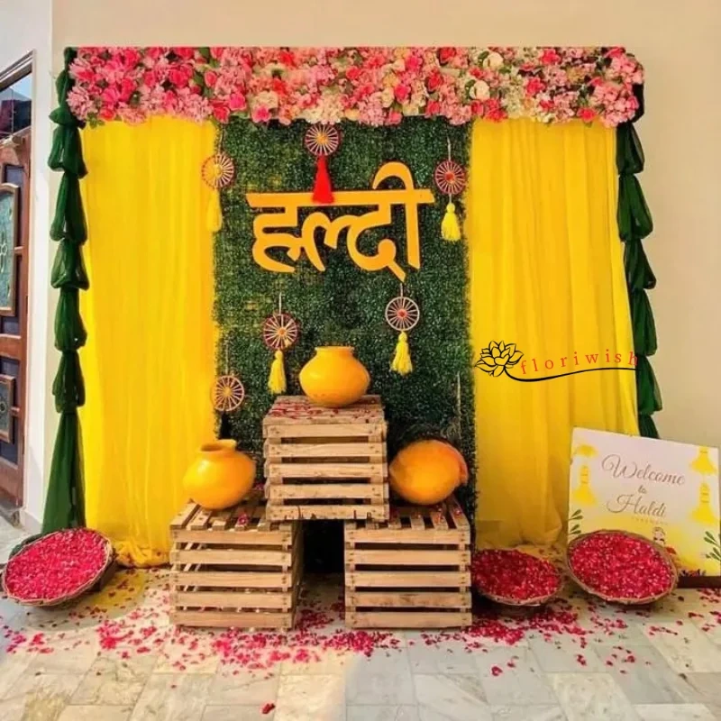 Creative Simple Haldi Decoration Set 