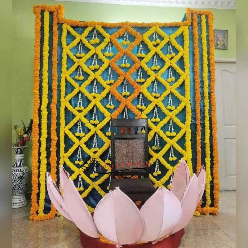 Yellow Marigold Decoration Set 