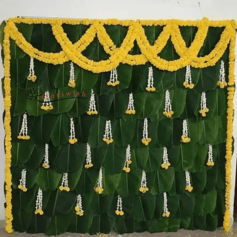 Banana Leaf Haldi Decoration Set