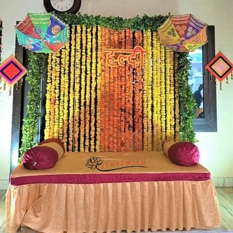 Haldi Background Decoration Set 