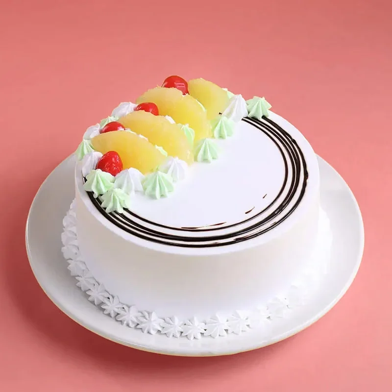 Pineapple Cream Cake Sweet 