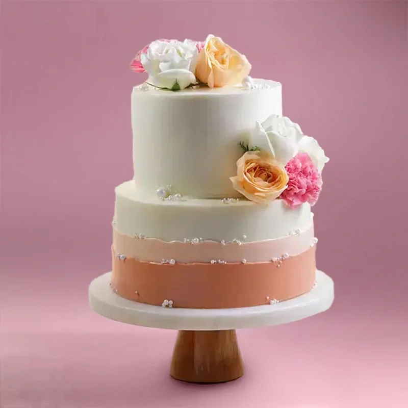 Ombre Petals N Pearls Cake Sweet