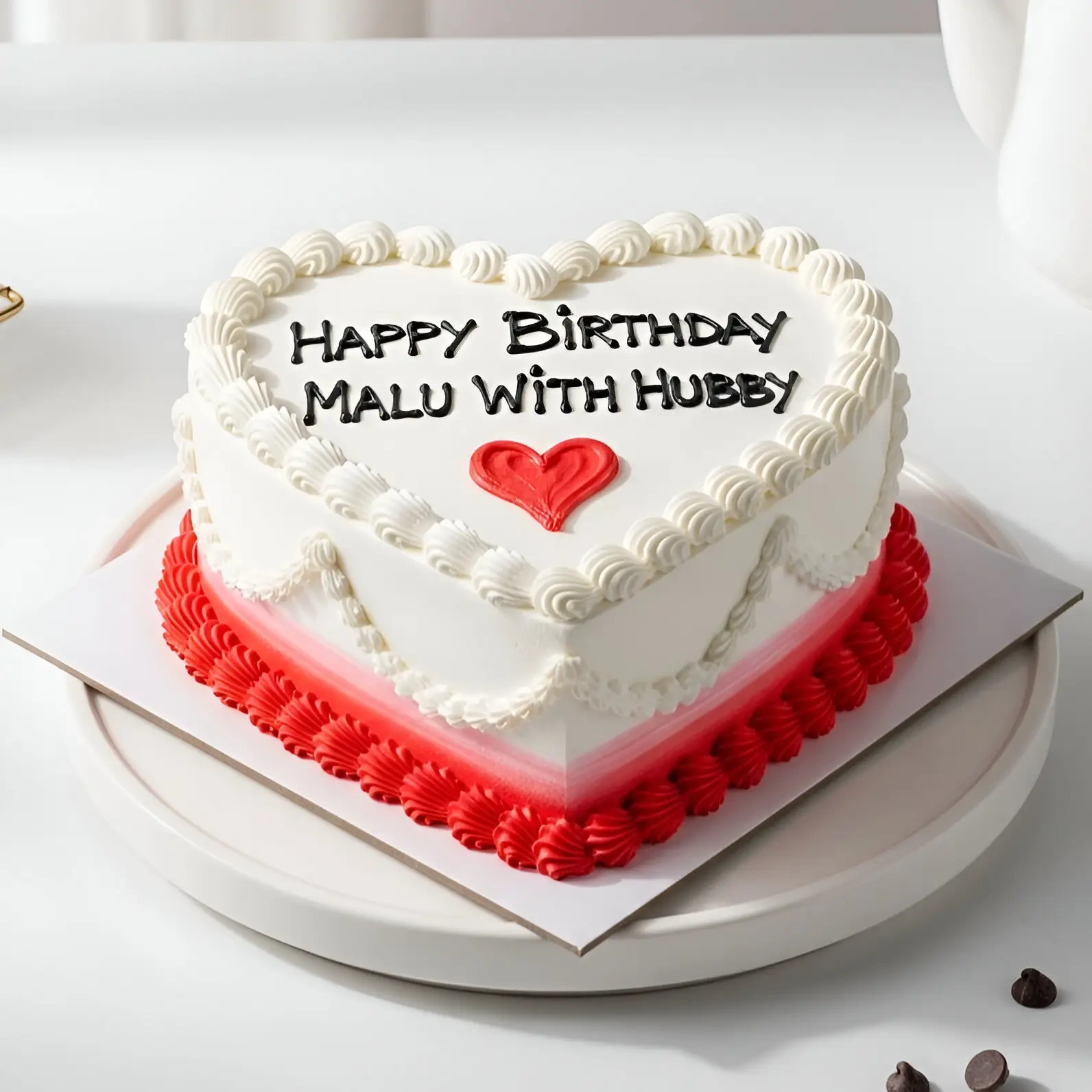 Tempting Red Velvet Anniversary Cake Sweet