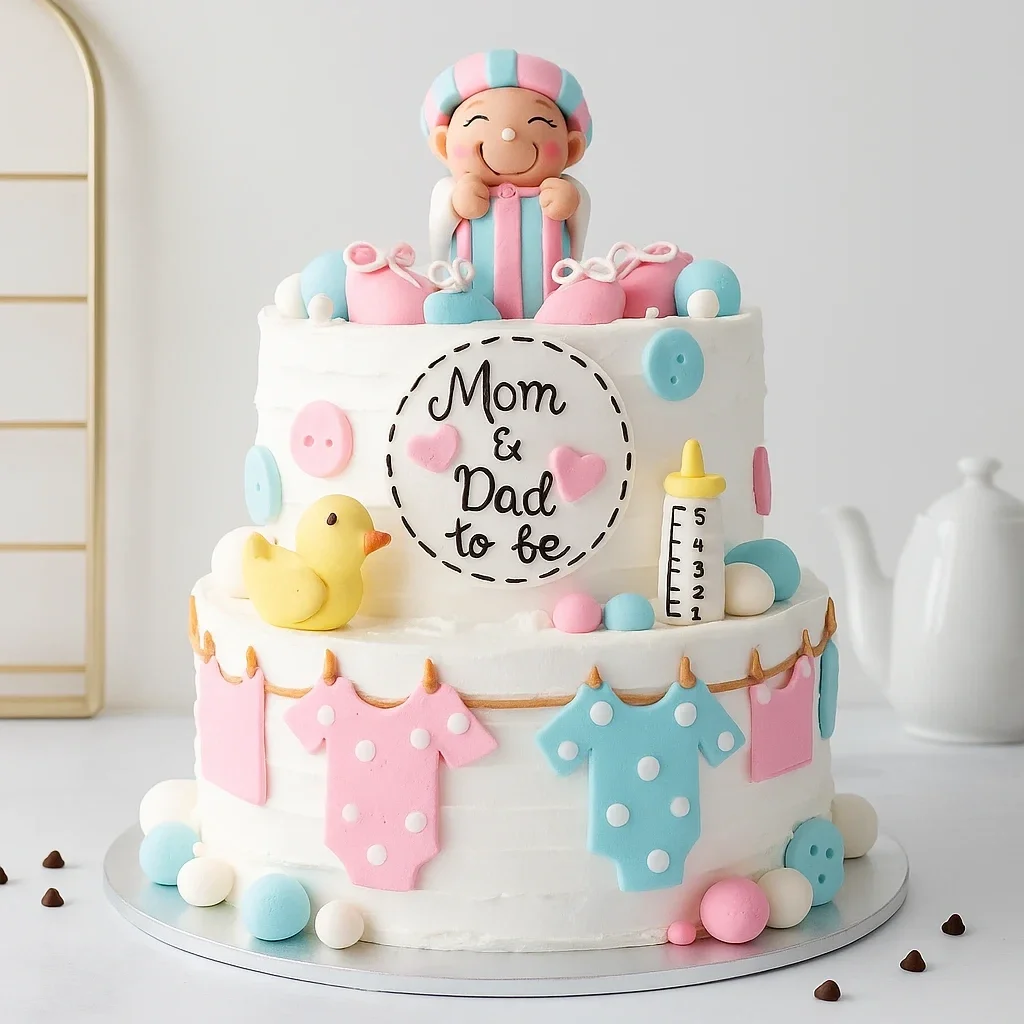 Mom & Dad to be Cake Delice 