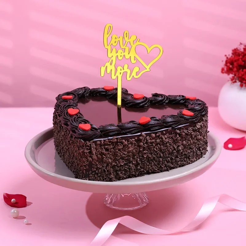 Heart Full Of Chocolate Cake Sweet 