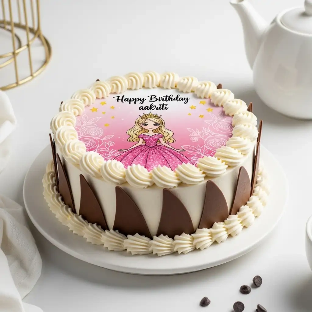 Princess Theme Cream Cake Dream