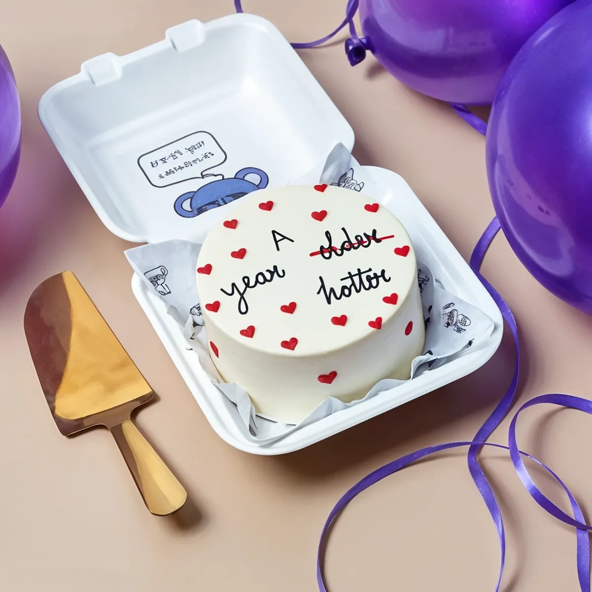 Little Red Hearts Bento Cake Dream