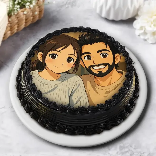 Sweet Truffle Eggless Photo Cake Sweet : 500 g