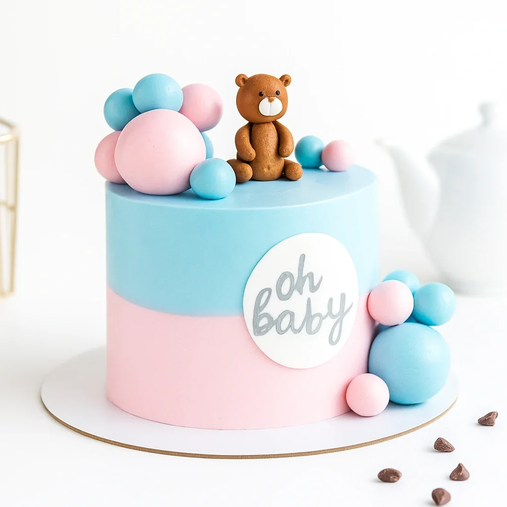 Baby Shower Ombre Cake Sweet 
