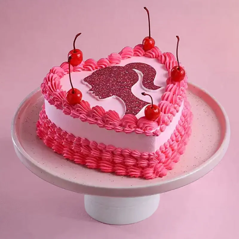 Barbie Silhouette Heart Cake Sweet