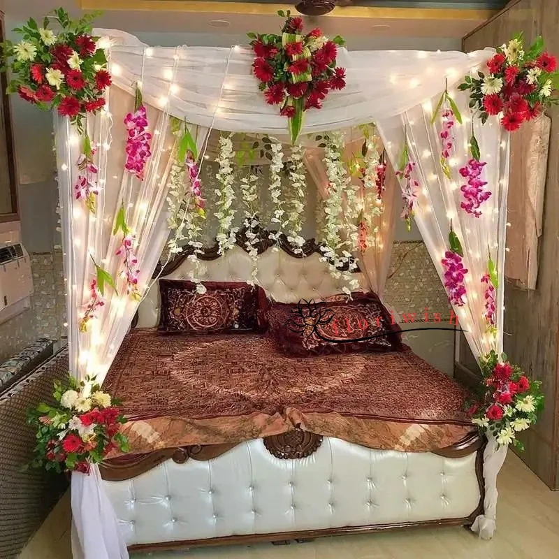 Marriage Room Flower Decoration  Setup