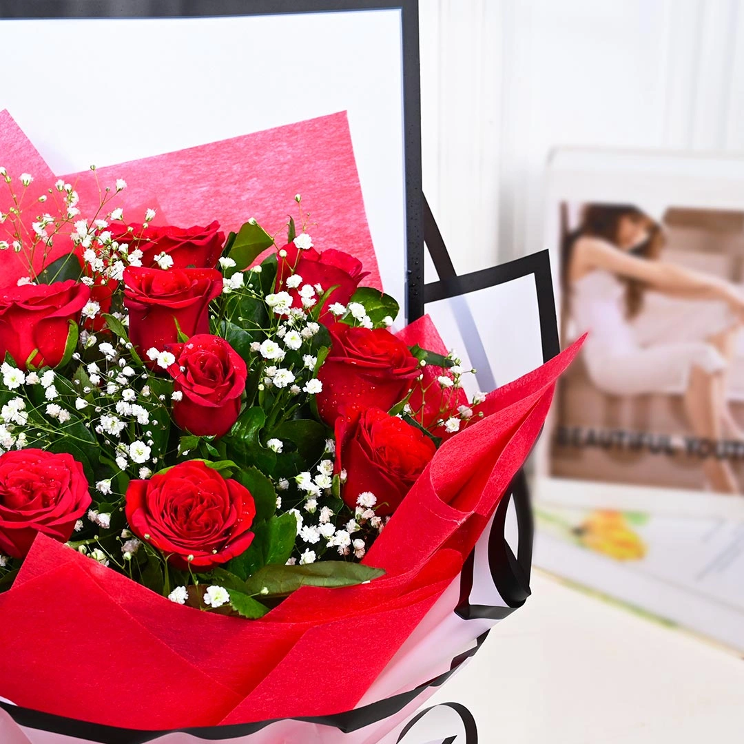 redroseswrappedinelaganced