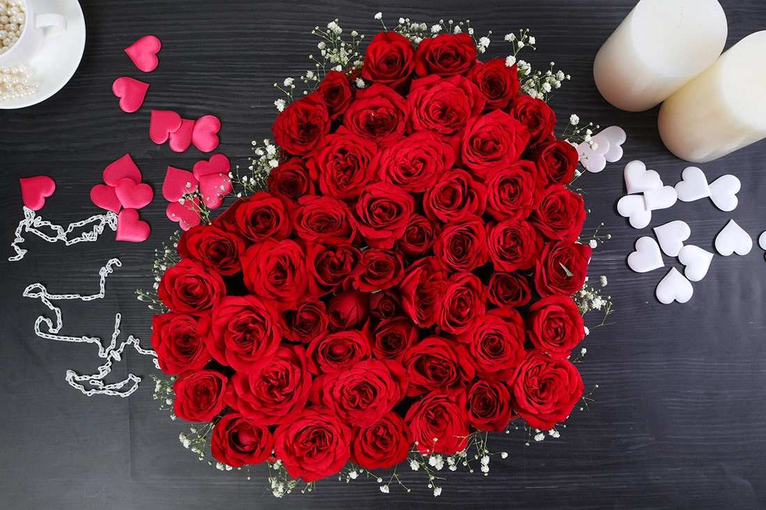 Red hearty rose collection Bouquets 