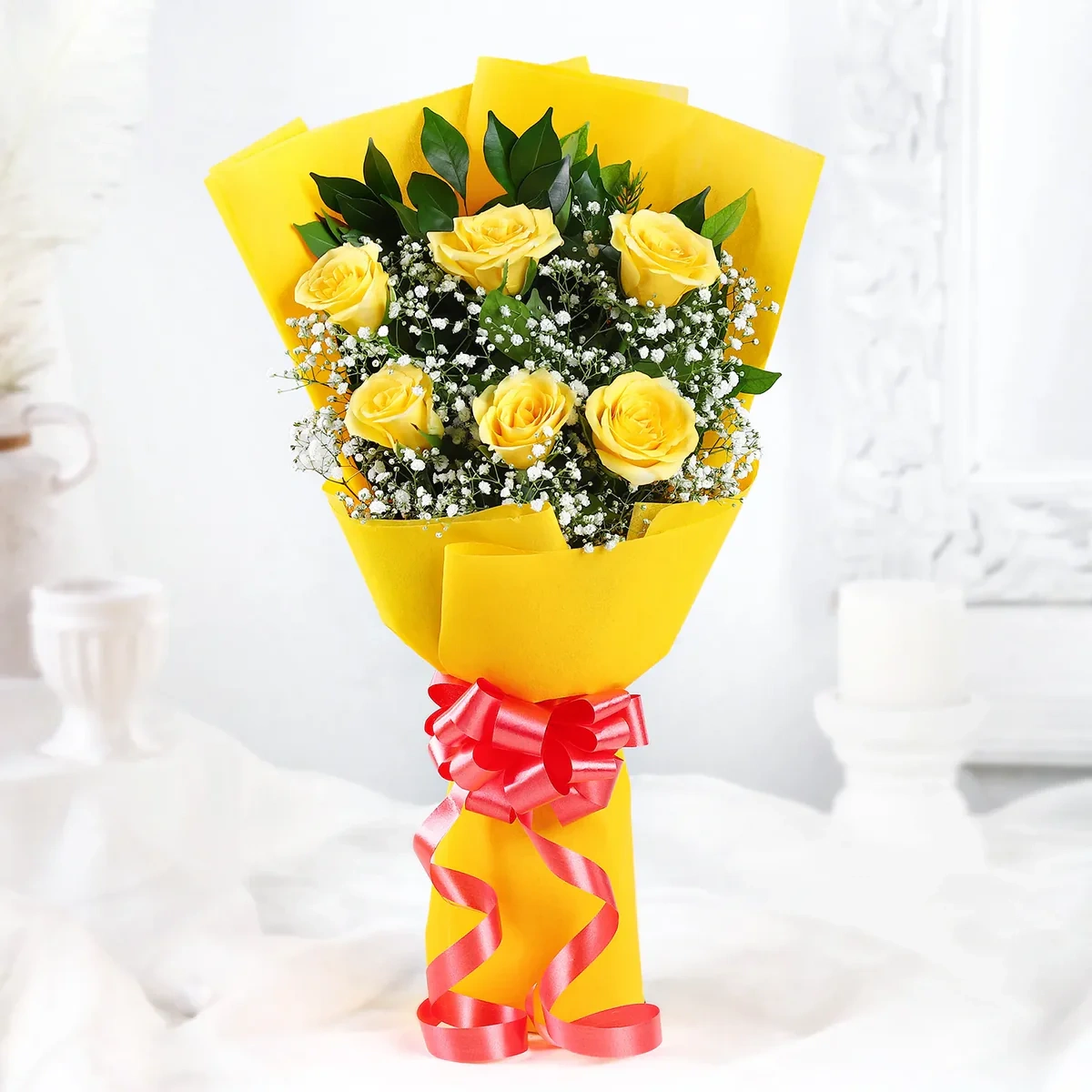  Yellow Delight Flowers Bouquet 