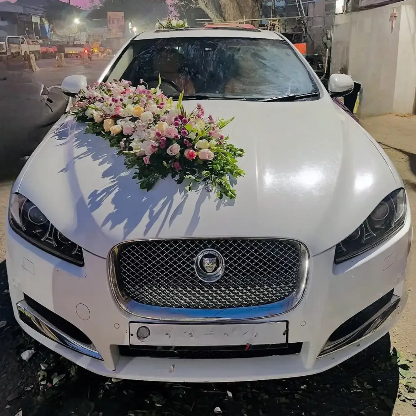 Personalized Wedding Car Floral Classic  Decoration 