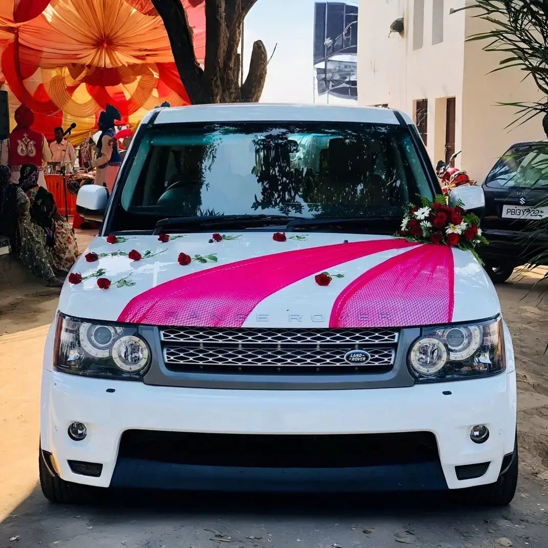 Range Rover Bridal Car Premium Decoration 