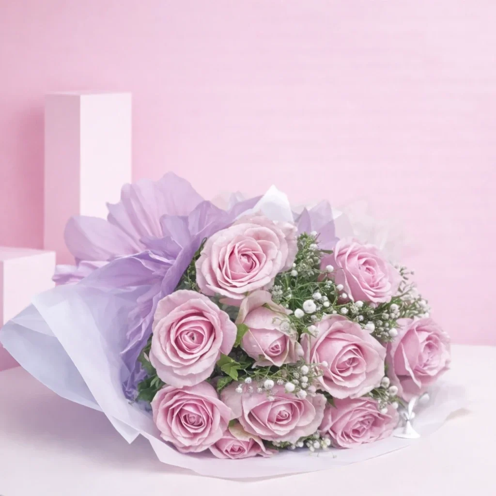 Pink Roses Bunch Bouquet
