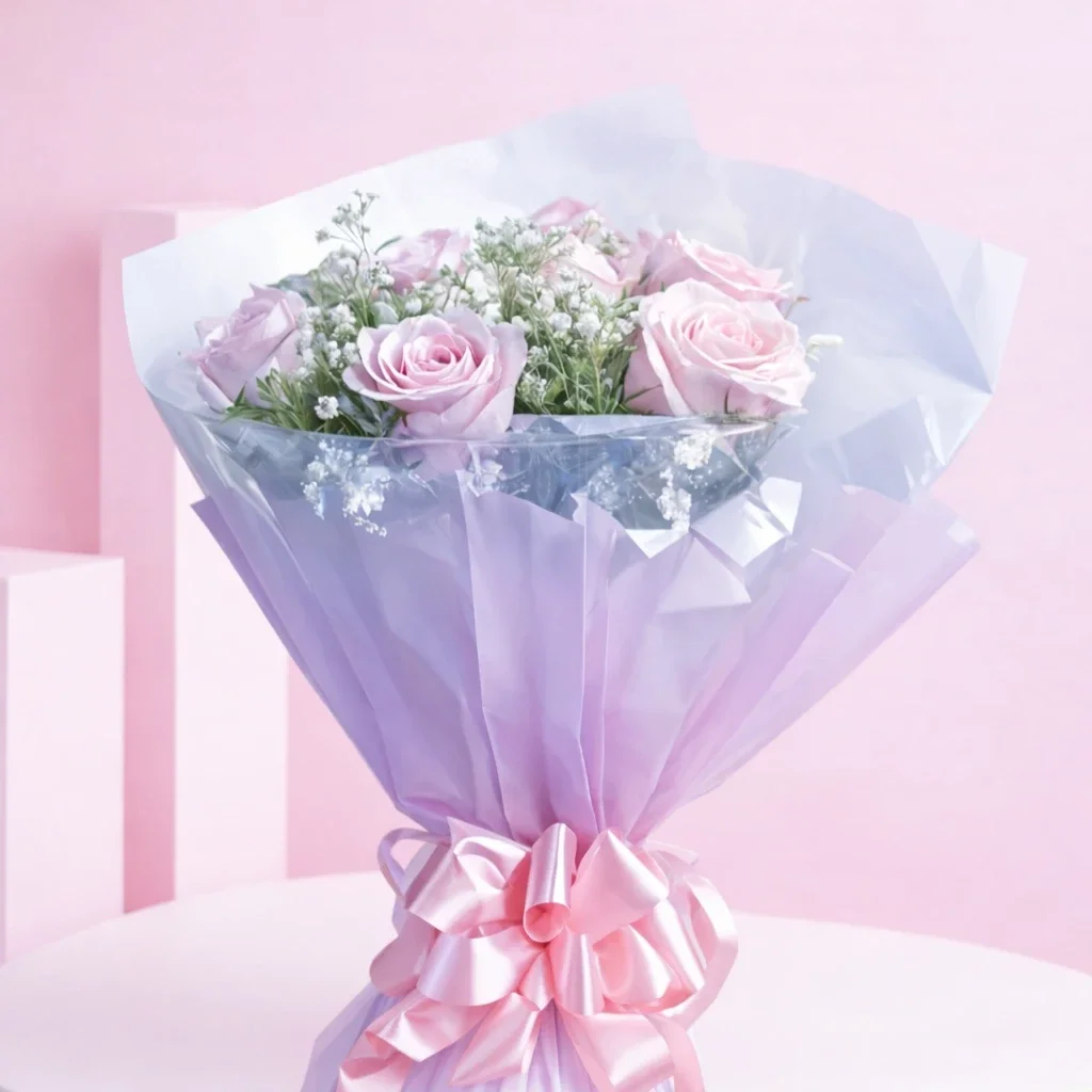 Pink Roses Bunch Bouquet