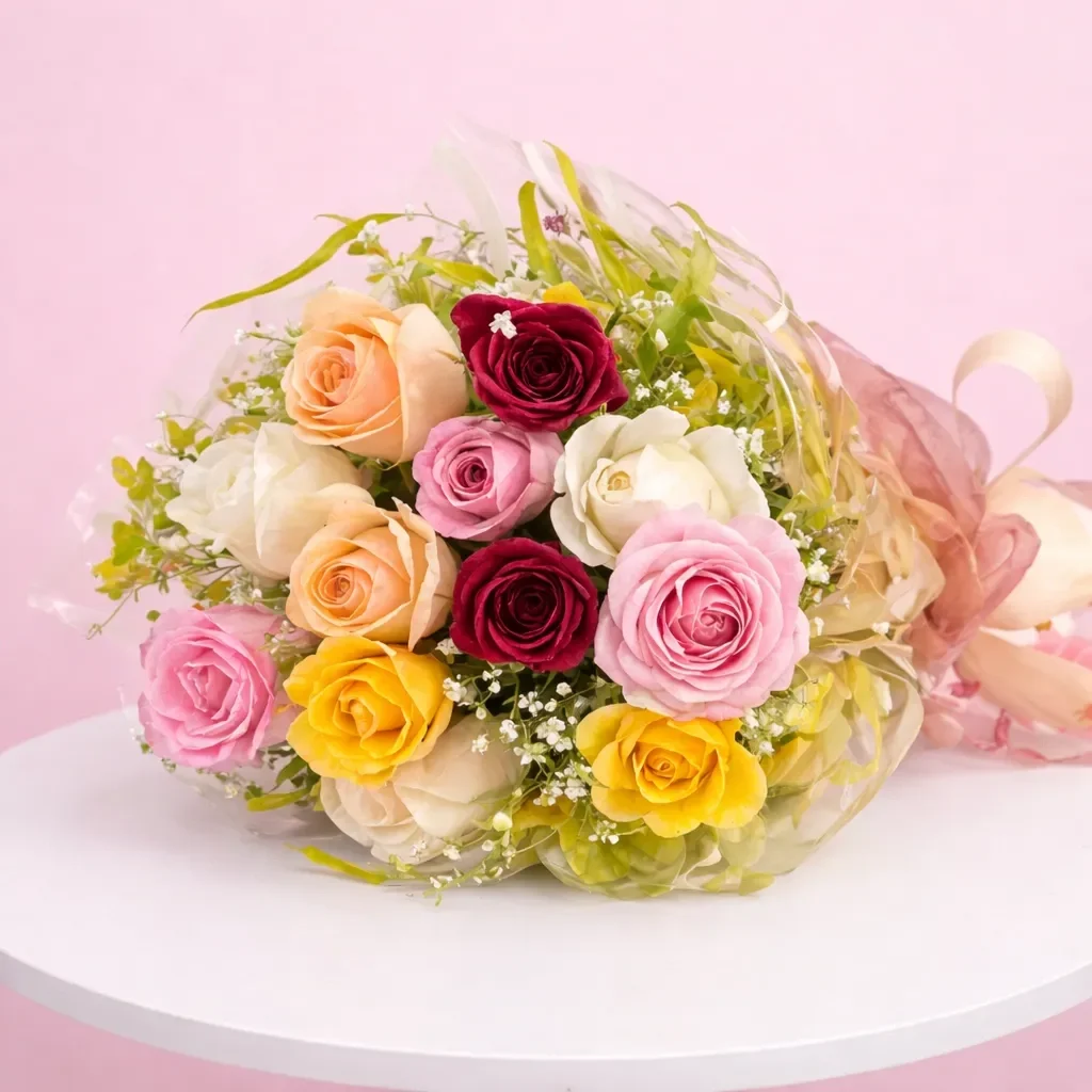 Sweet Shy Rose Bouquet set