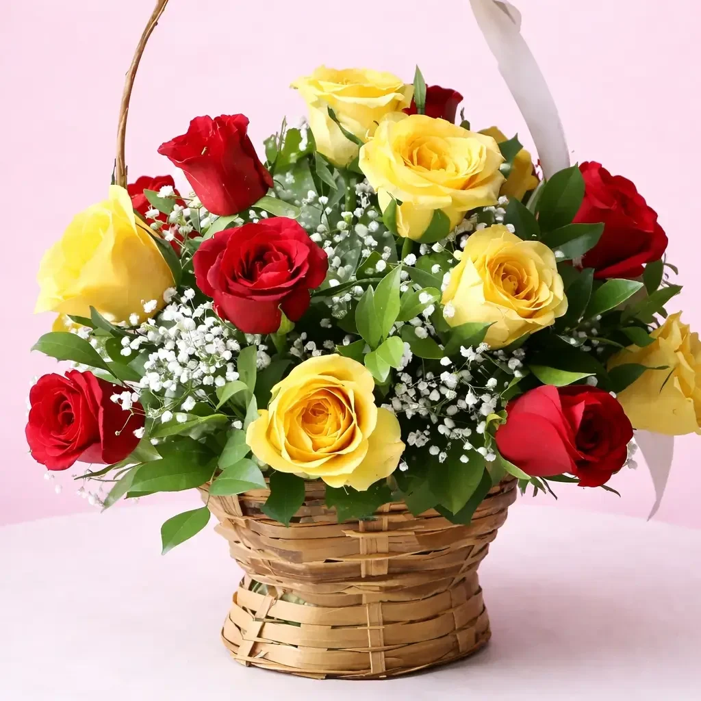 Red and Yellow Roses Bouquet
