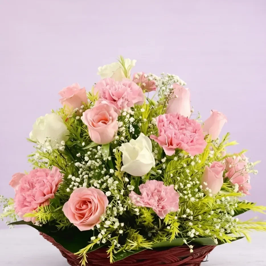 Roses Carnations Floral Fusion Bouquet 