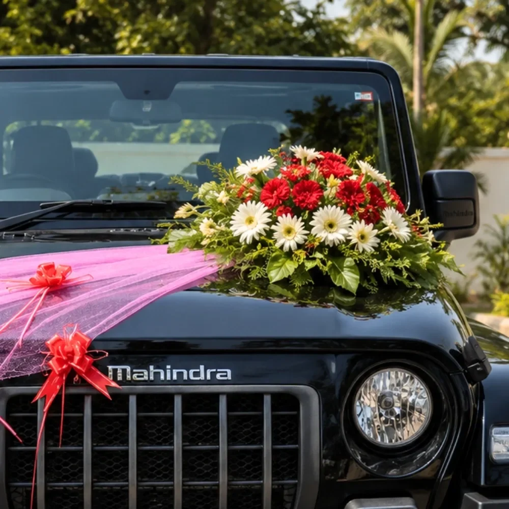 Ribbon Wedding Car Decoration Set