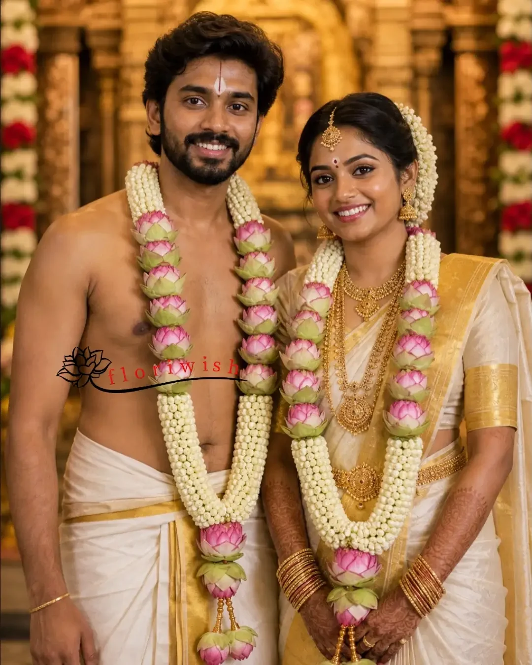 South Mogra Lotus Garland