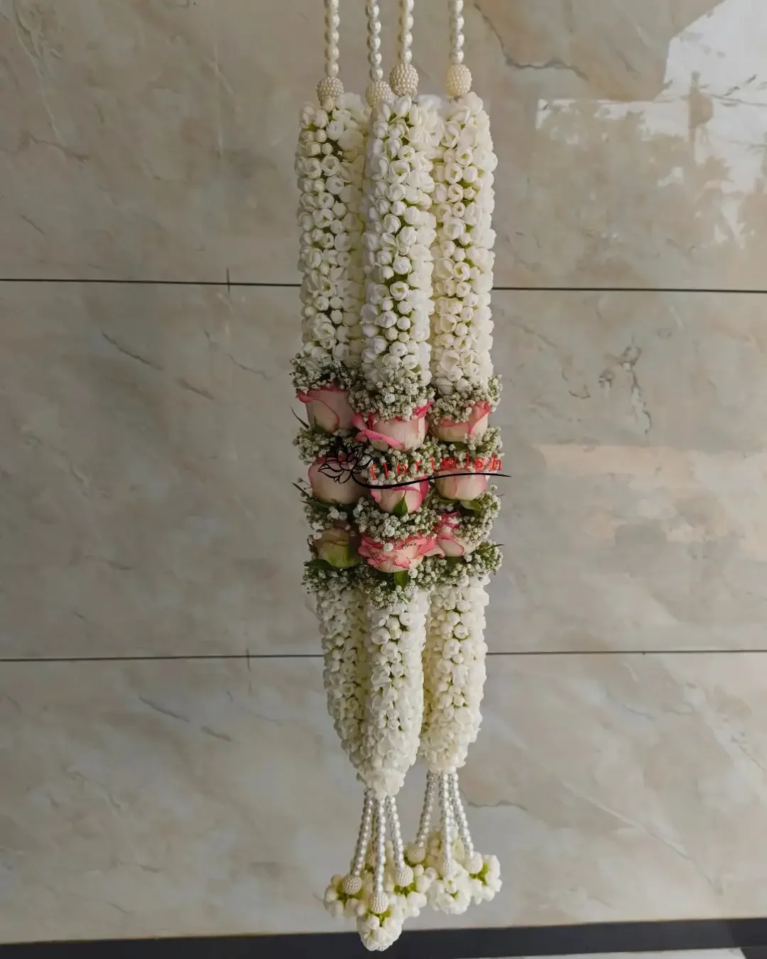 Mogra and Lotus Garland