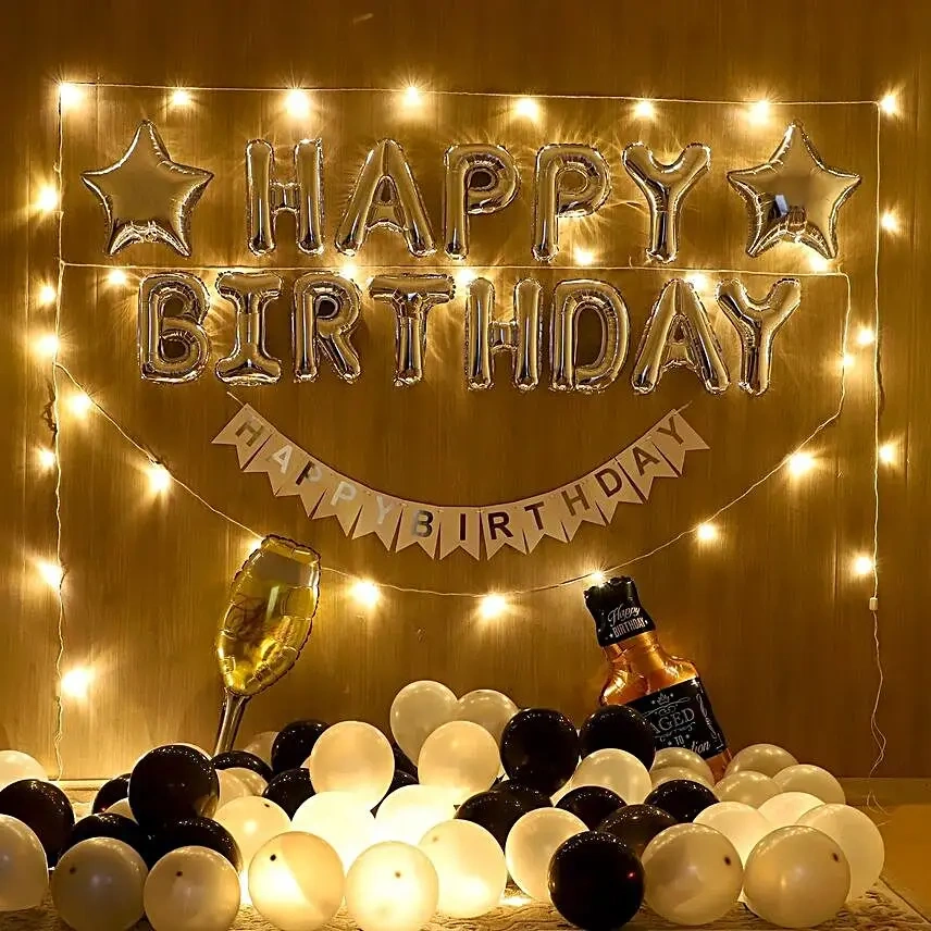 Birthday Surprise Wall Decoration Setup 