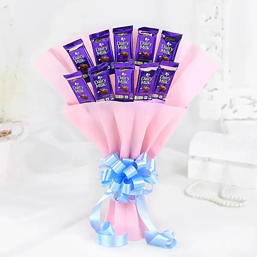10 Cadbury Dairy Milk Sweet Love Bouquet 