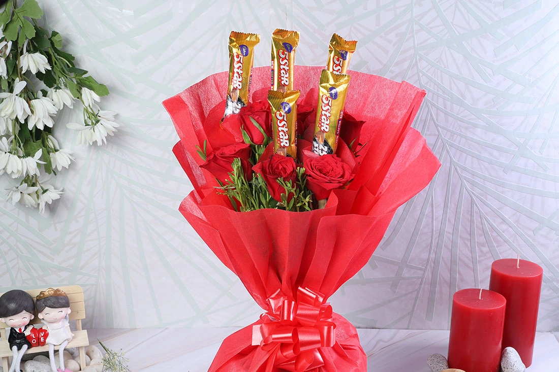 5 Star loaded rose Flower  bouquet 