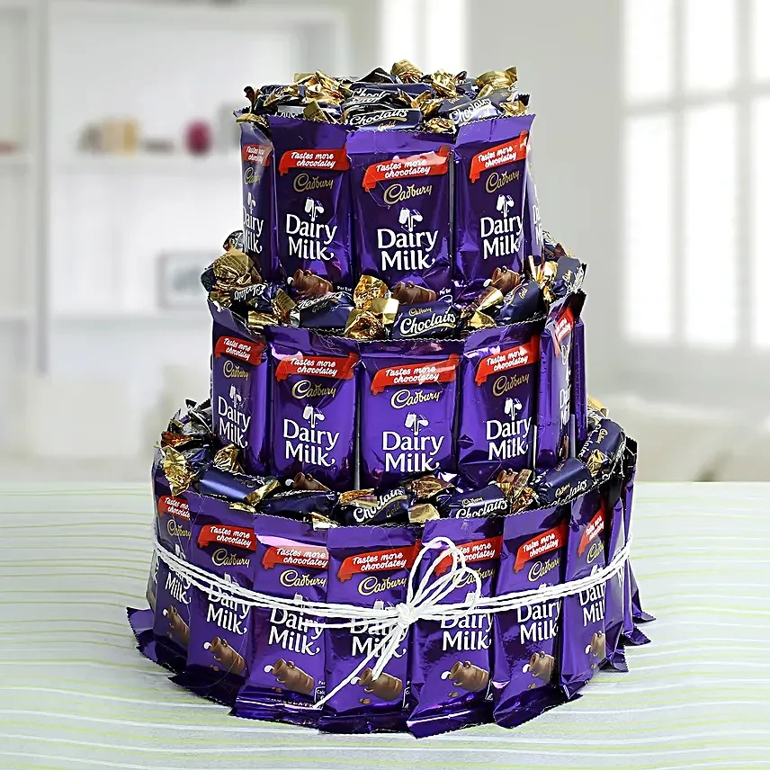 Dairy Milk Chocolate & Eclairs Arrangement Bouquet 