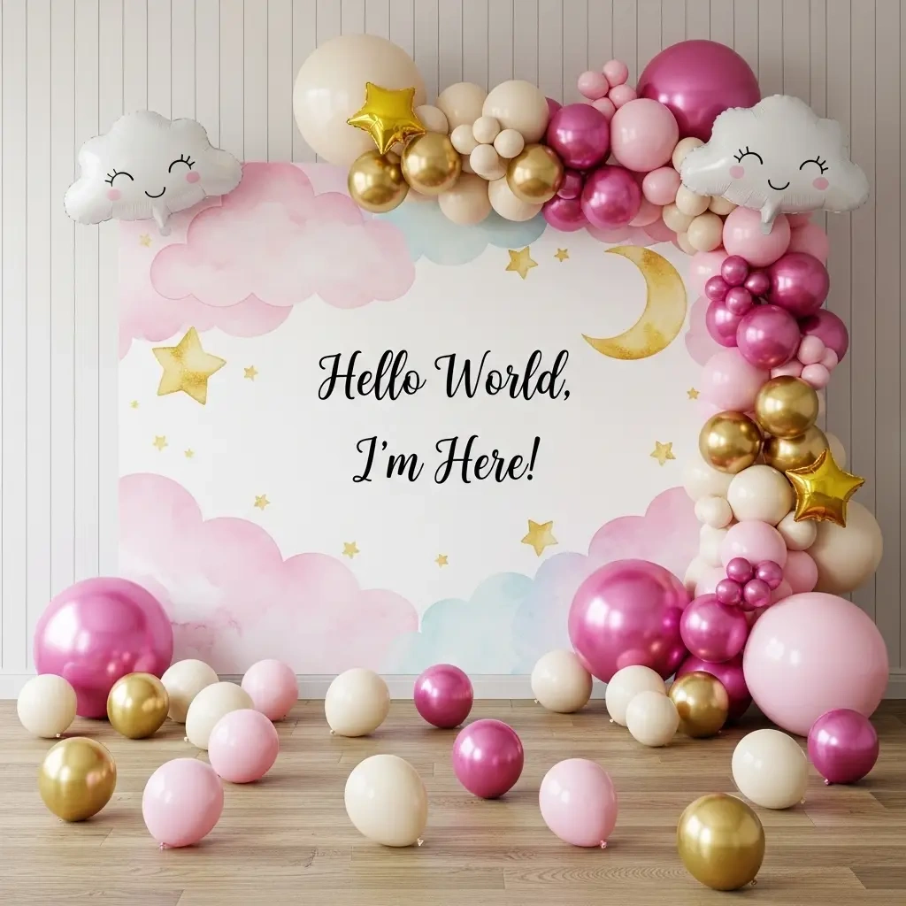Home Decoration for Newborn Welcome Decor Setup