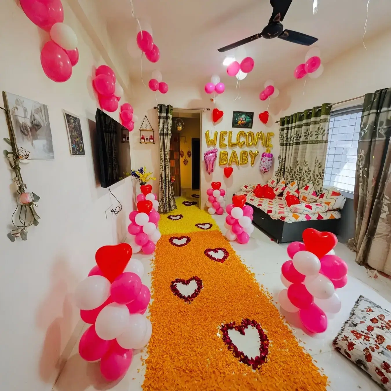 Joyous Baby Arrival Decor Setup