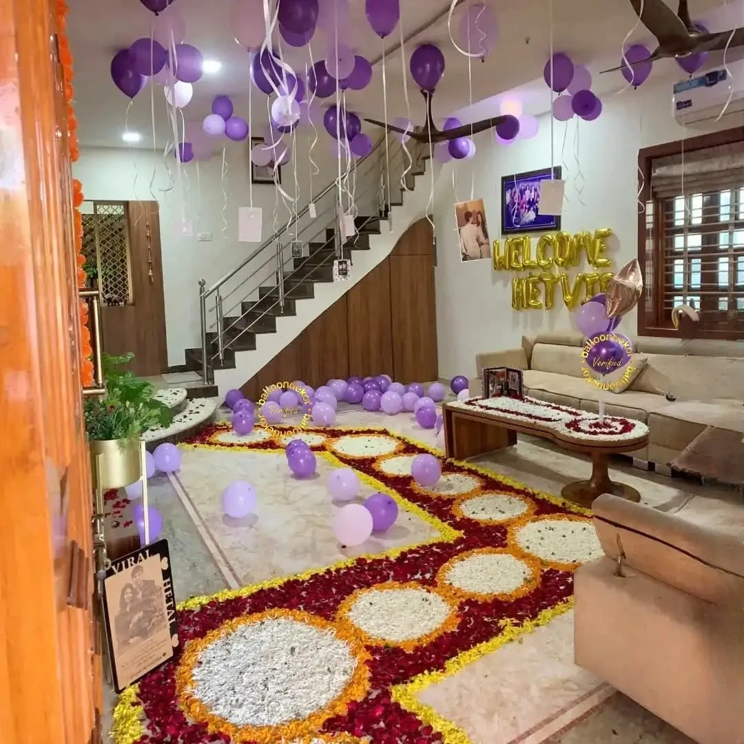 Grand Welcome Home Decoration Setup