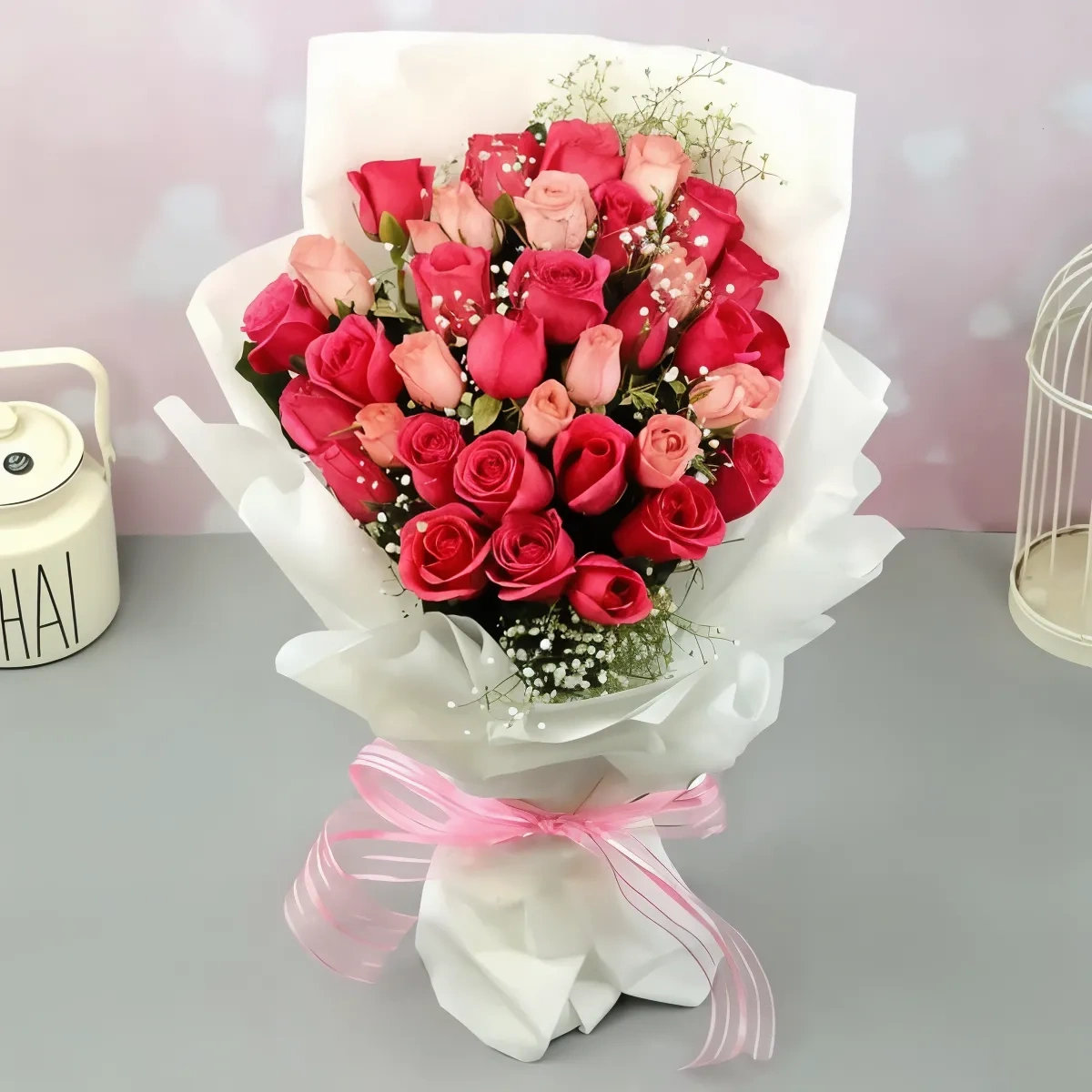 Love Season Rose Flowers  Bouquet 