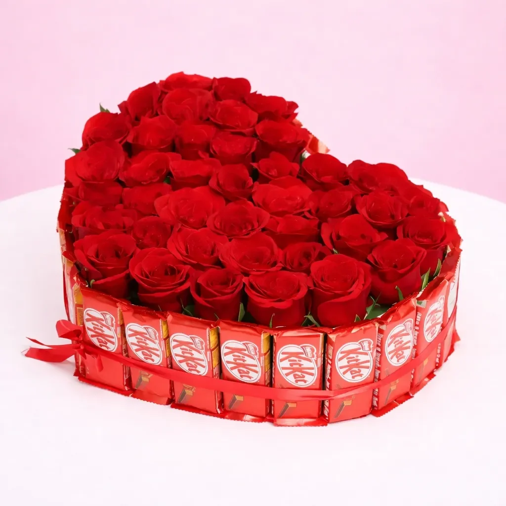   KitKat and Rose Heart Box Set