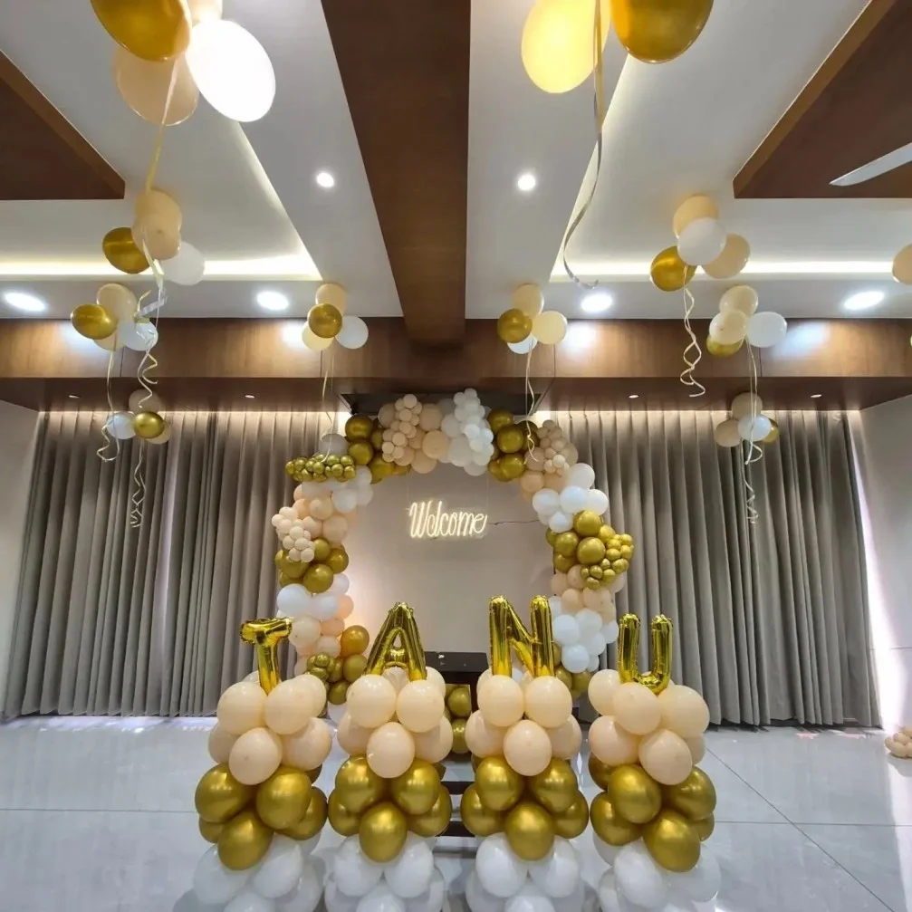Blissful Baby Arrival Balloon Setup Decor