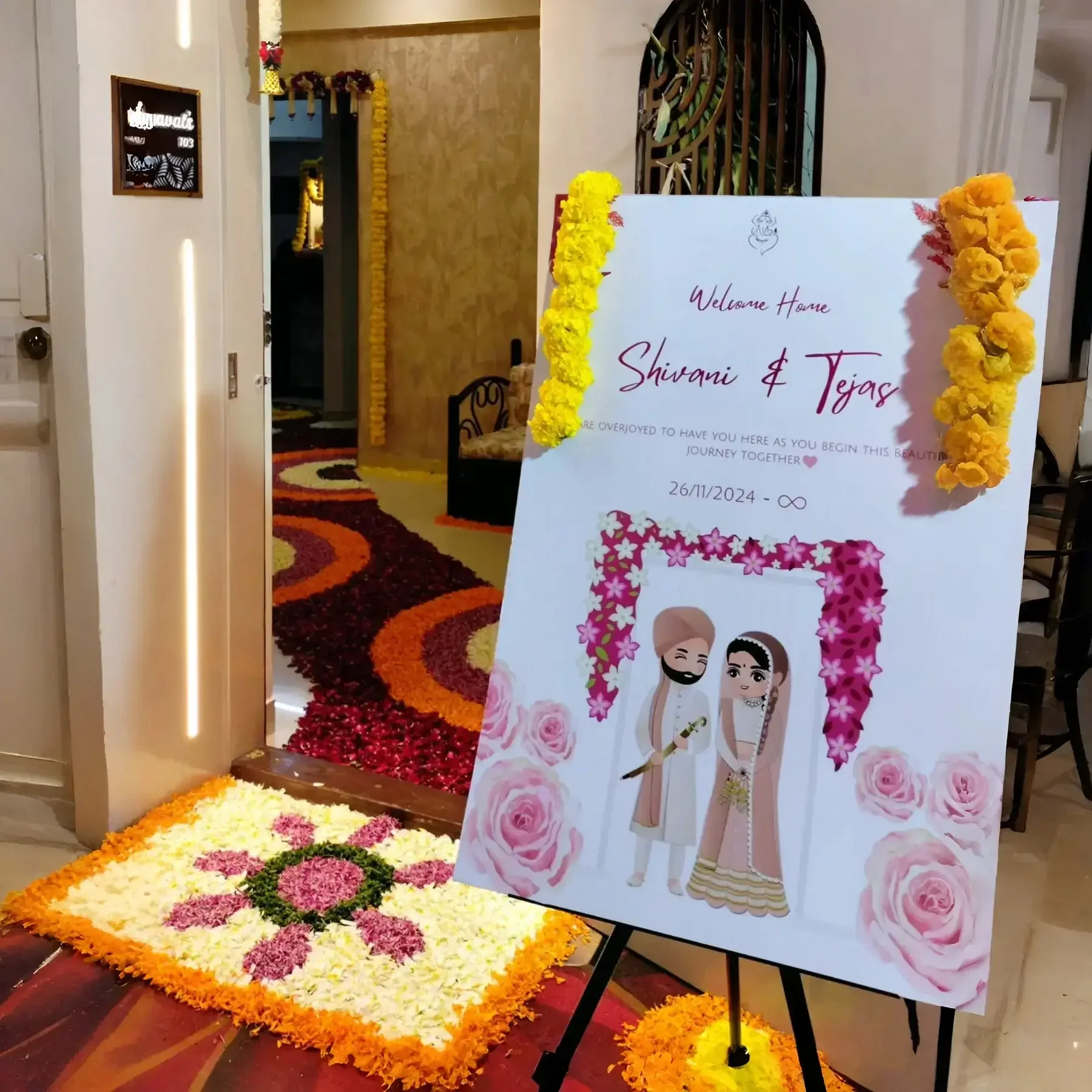 Traditional Marigold Door & Wall Decoration