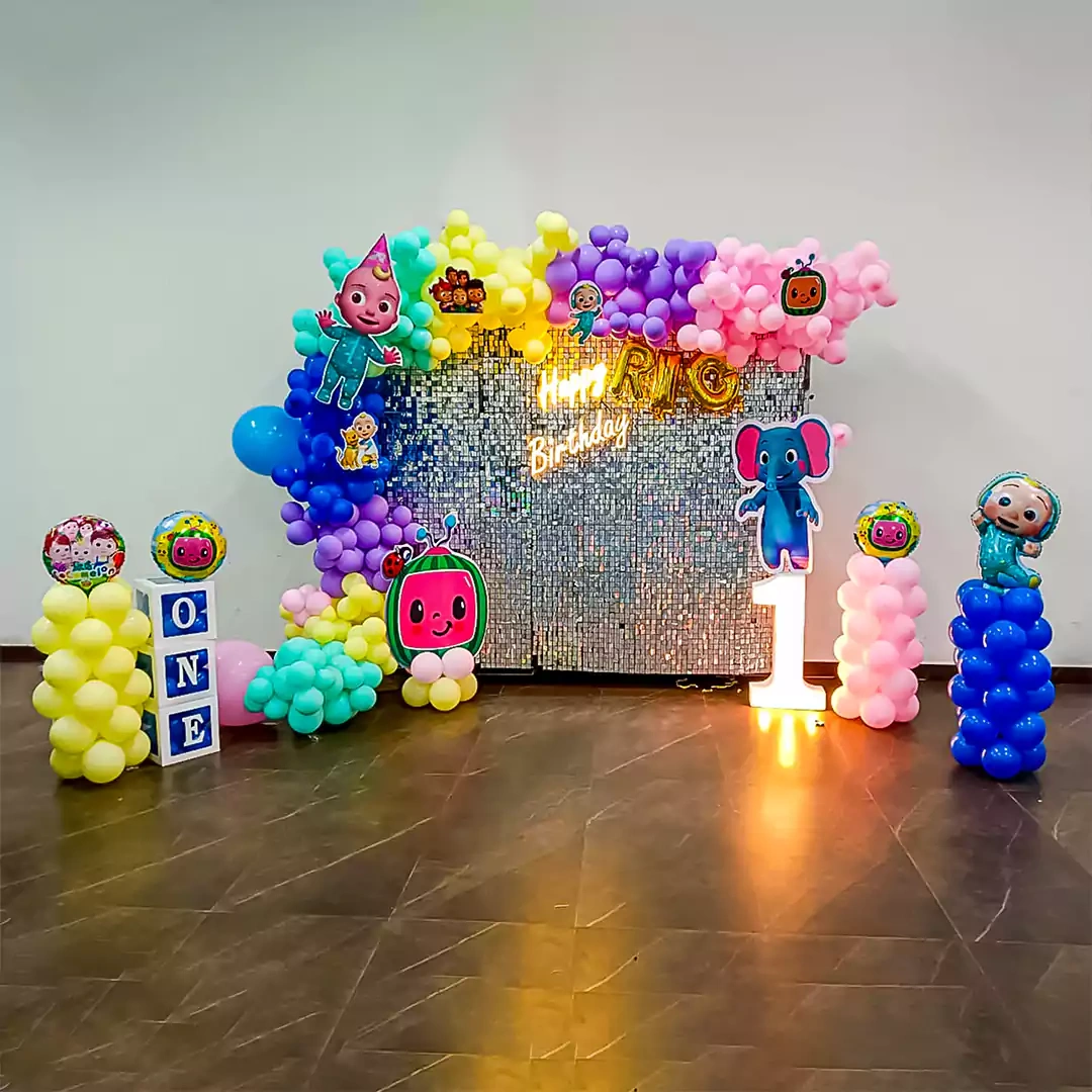 Happy Birthday Cocomelon Themed Decor Set 