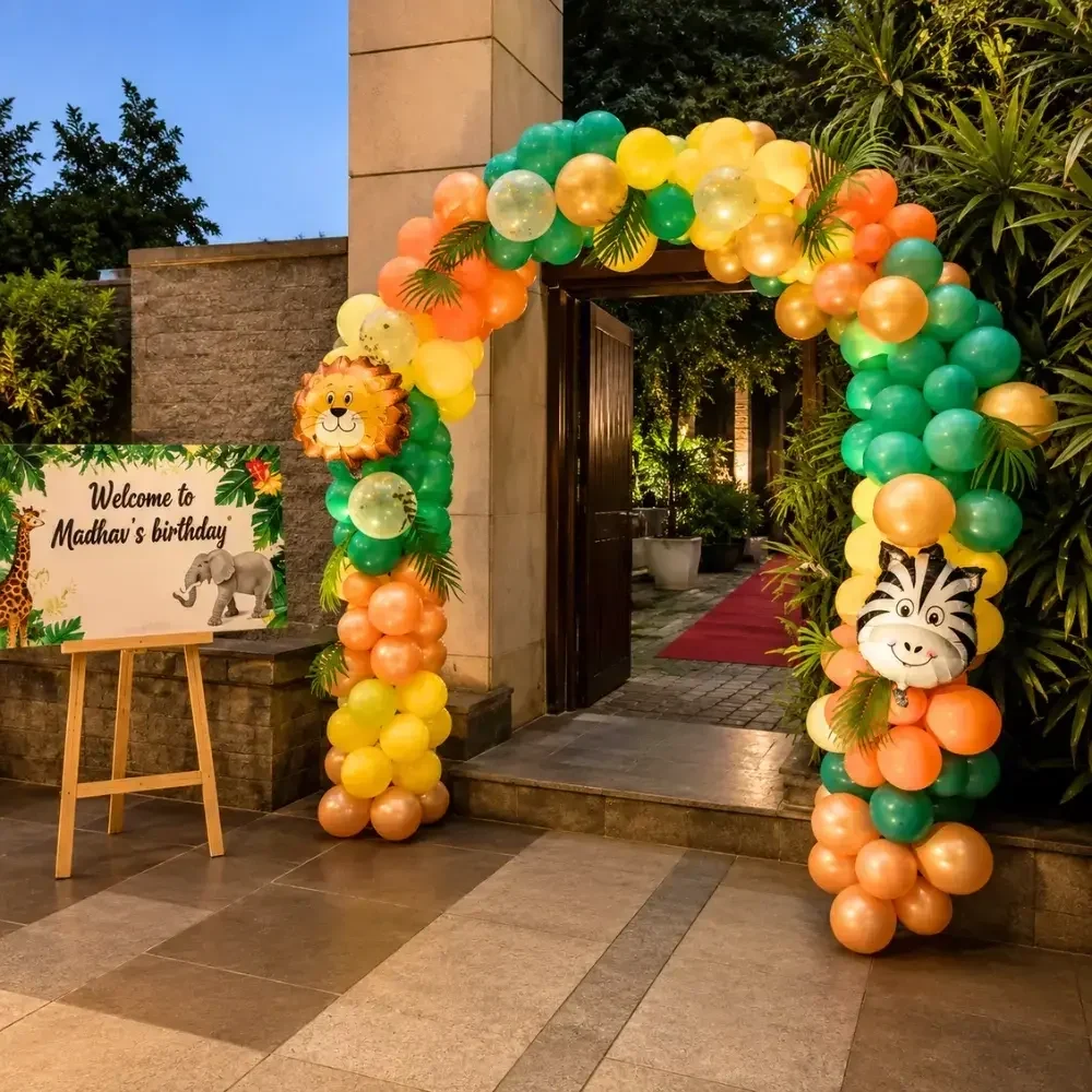 Jungle Theme Stage Setup Decor