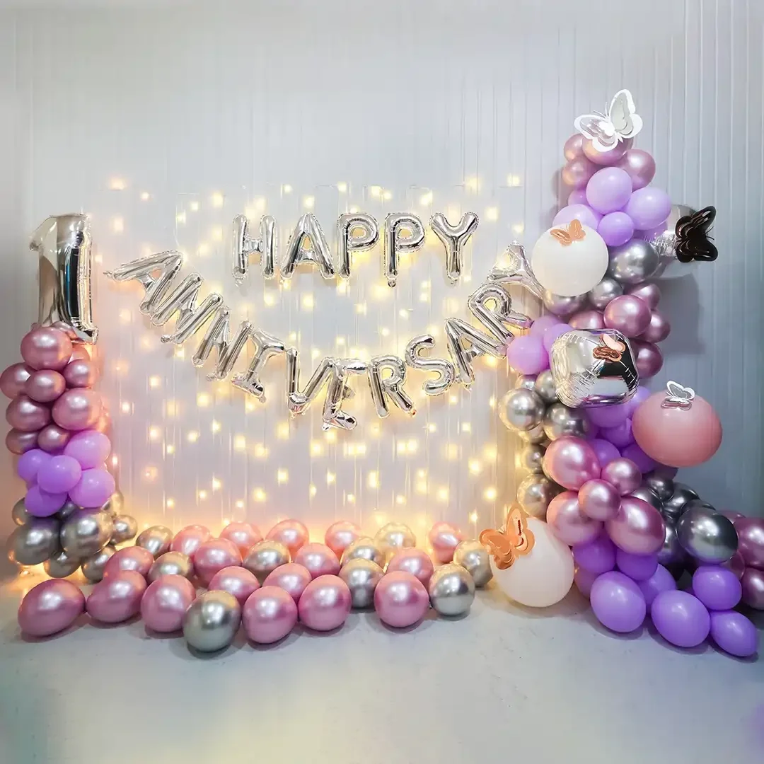 Lavender Anniversary Celebration Decor Set 