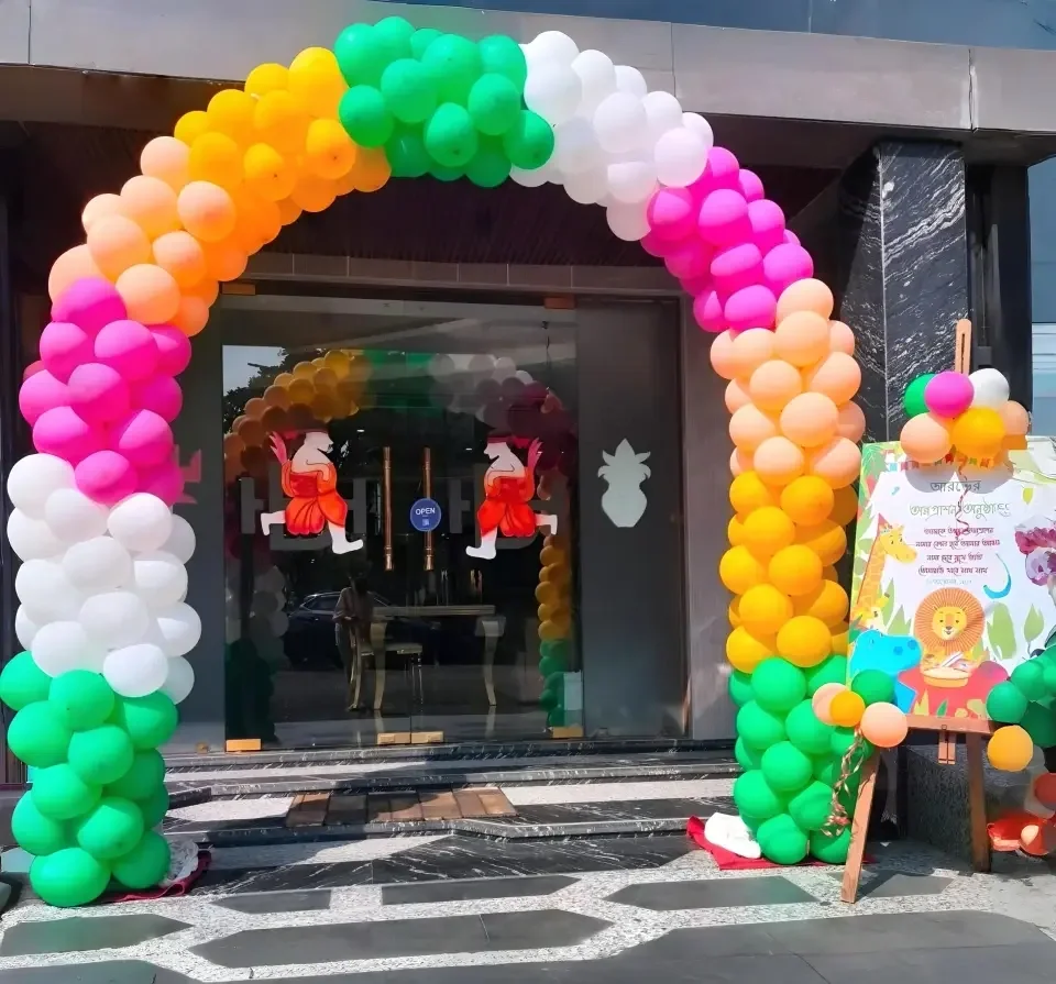 Jungle Theme Annaprashan Setup Decor