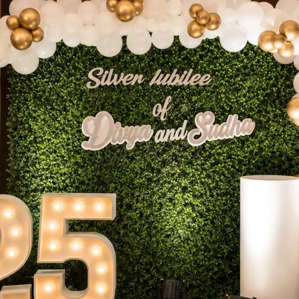 Anniversary Stage Decoration Setup