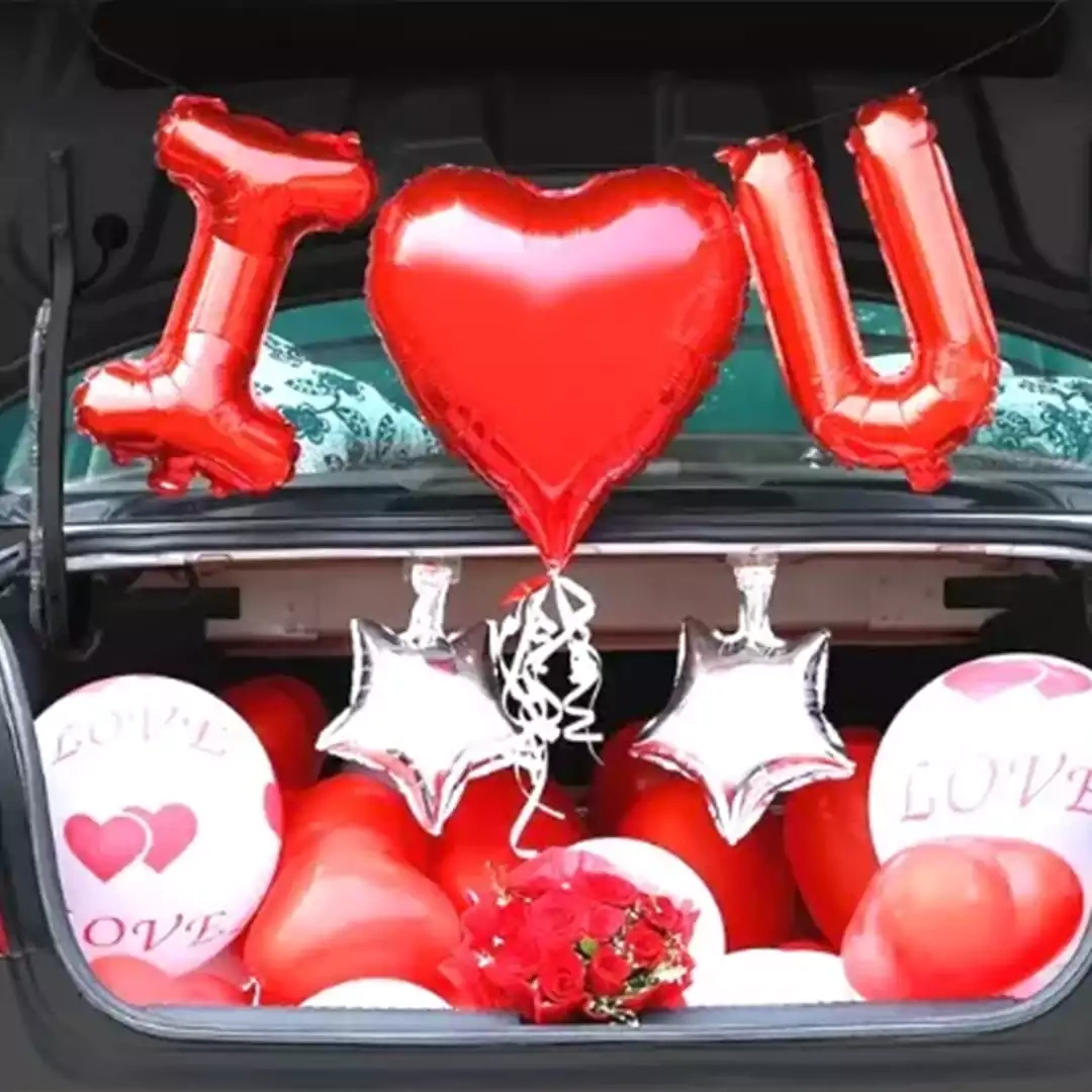 Car Deck I Love You Decor Setup