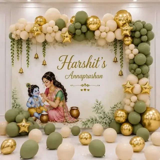 eleganttraditionalannaprashanballoondecoration50752eedd1de4652befb6fb7c742551c