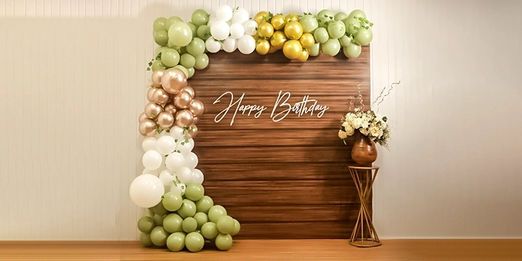 Rustic Brown Birthday Decoration Set