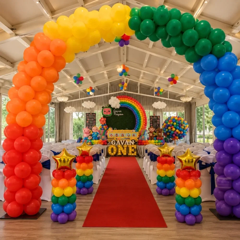Wheels on Bus Stage Decoration Setup