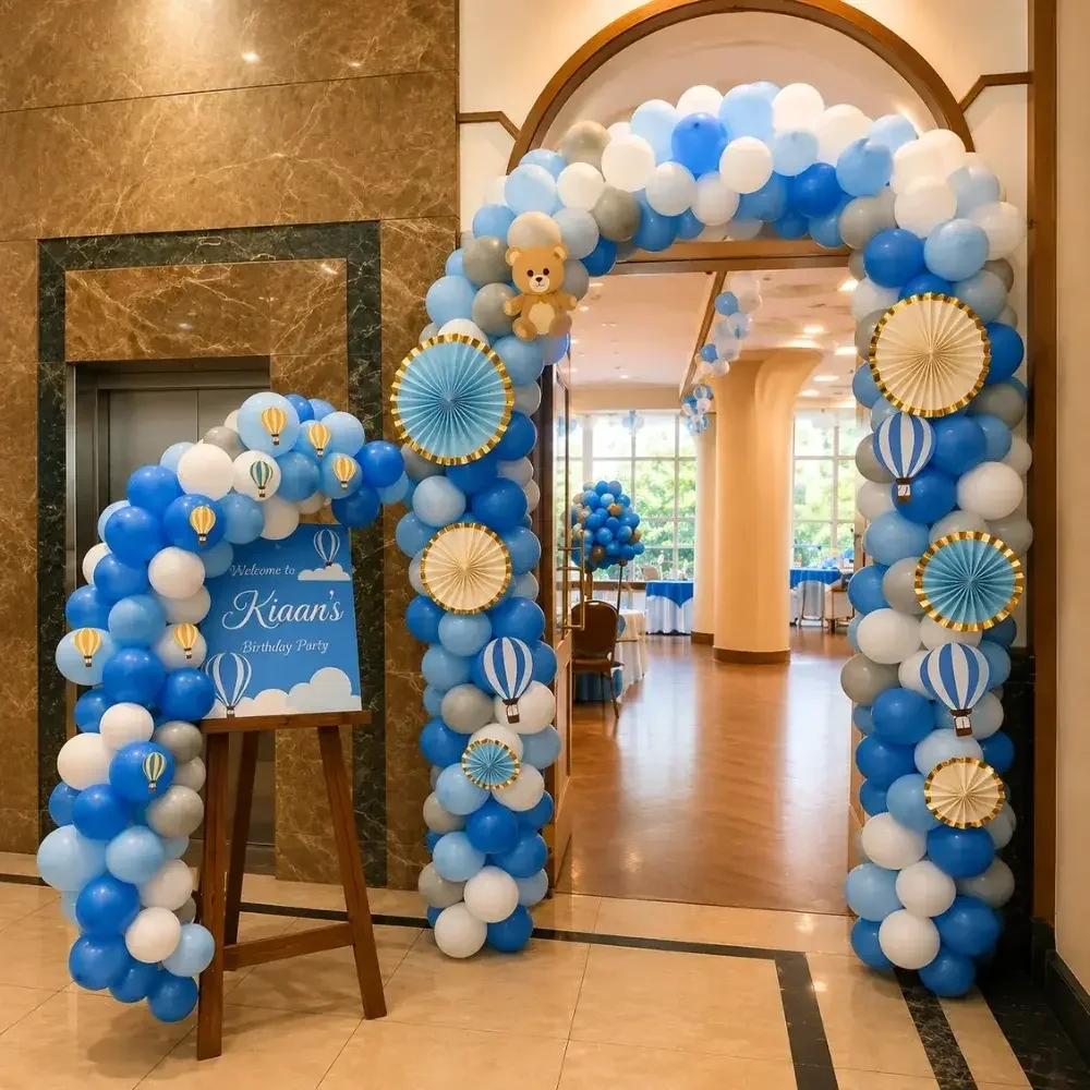 Hot Air Balloon Theme Decoration Setup