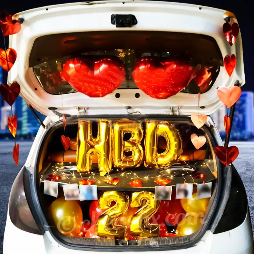 Happy Birthday Car Boot Decor Set 